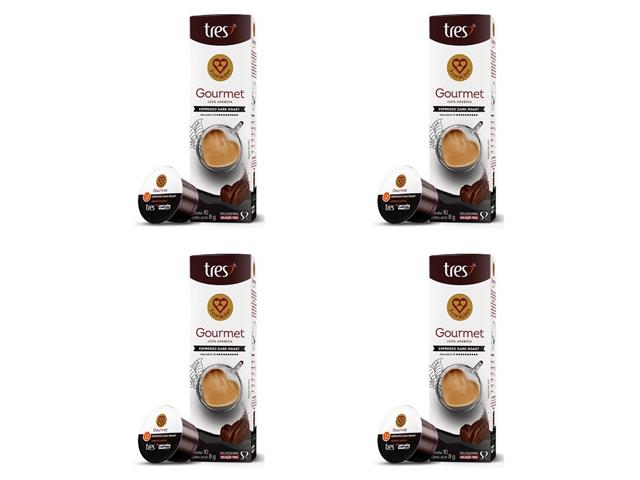 40 Cápsulas Três Corações Dark Roast – Espress...