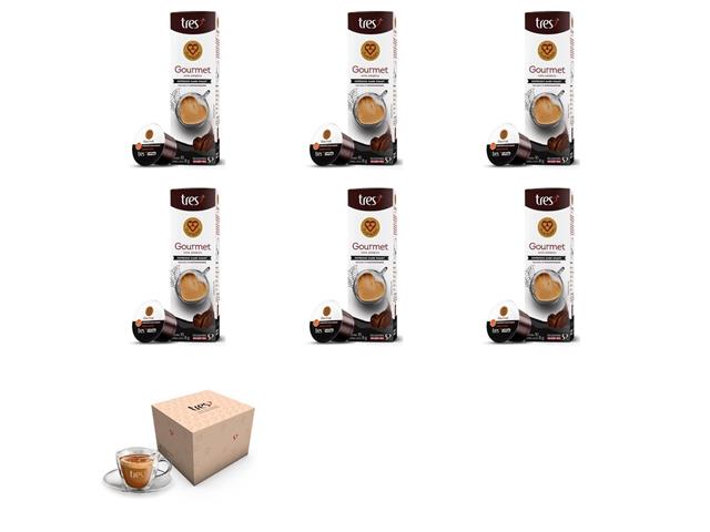 60 Cápsulas Três Corações Dark Roast + Xícara ...