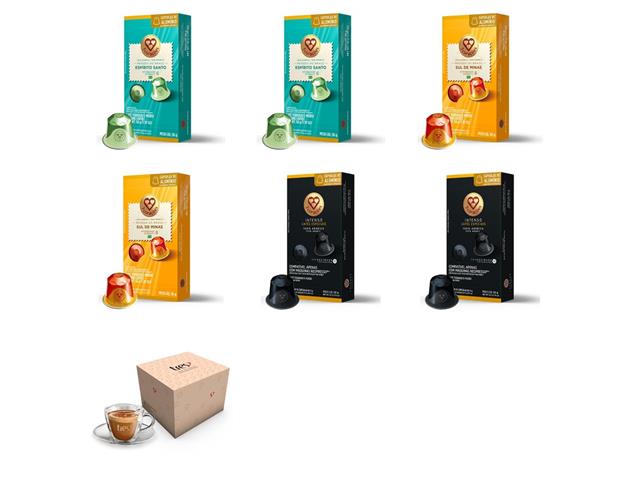60 Cápsulas Nespresso 3 Corações Origens Premi...