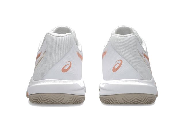 Tênis Asics Gel-Dedicate 9 Clay, 100 White/Cantaloupe Fem - 5