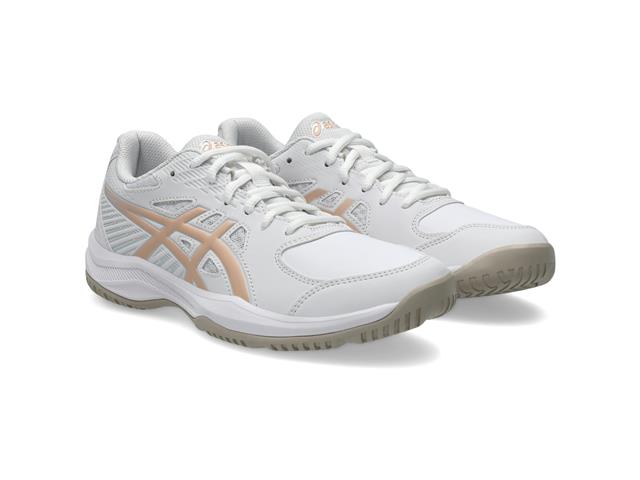 Tênis Asics Court Slide 4 White/Cantaloupe