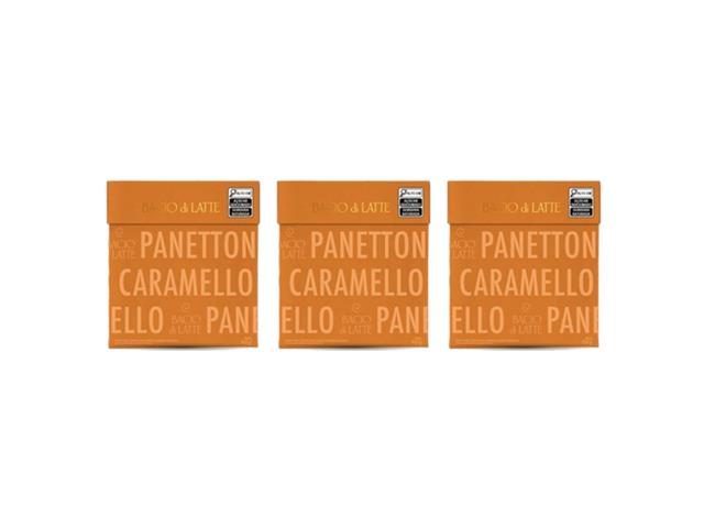 Kit 3 Panettones Bacio di Latte Caramelo Salgado 700g - 1