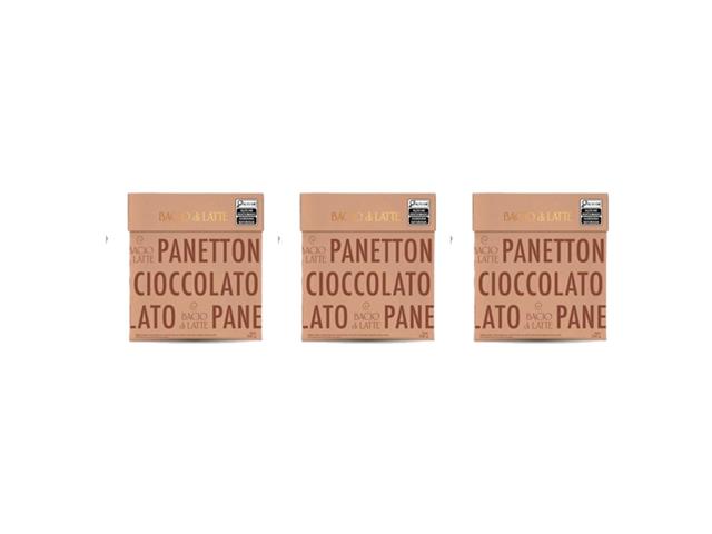Kit 3 Panettones Bacio di Latte Gotas de Chocolate 700g - 1