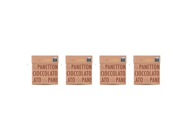 Kit 4 Panettones Bacio di Latte Gotas de Chocolate 700g - 1