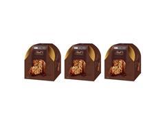 Kit 3 Panettones Lindt Gotas de Chocolate Amargo 400g
