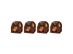 Kit 4 Panettones Lindt Gotas de Chocolate Amargo 400g - 0