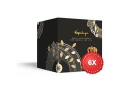 Combo 6 Panettones Kopenhagen com Recheio de Chocolate ao Leite 700g