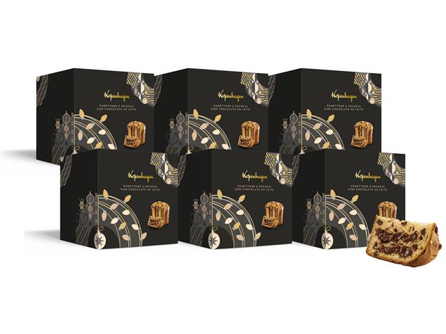 Combo 6 Panettones Kopenhagen com Recheio de C...