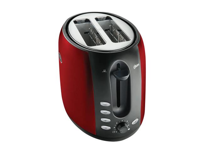 Torradeira Oster de Aço Inox 800W Vermelha 220V  - 1