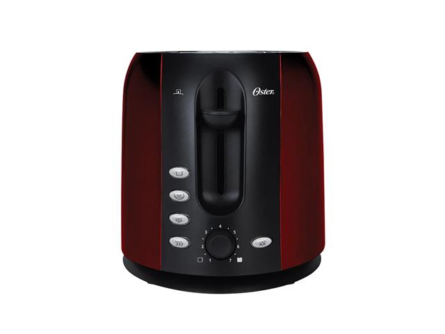 Torradeira Oster de Aço Inox 800W Vermelha 220V  - 3