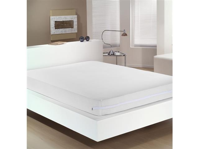 Capa Colchão Buettner Queen em Malha com Zíper Branca