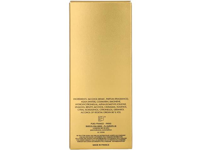 Perfume 1 Million Paco Rabanne Masculino Eau de Toilette 100ml - 4