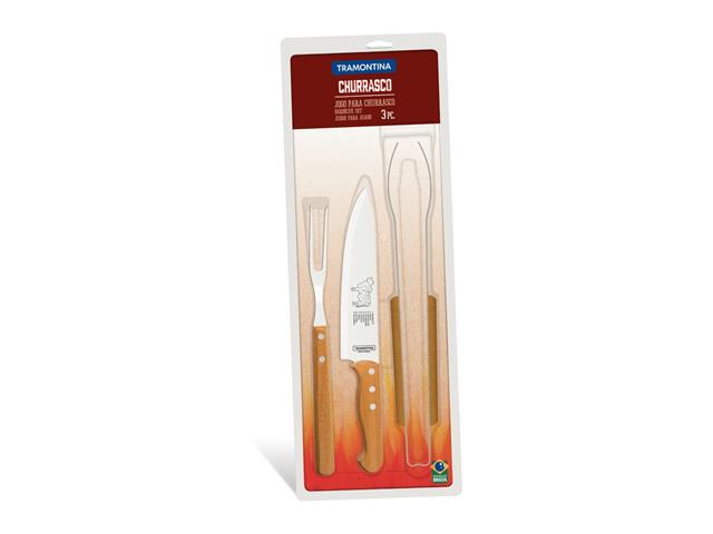 Conjunto para Churrasco Tramontina Inox - 3 Peças - 1