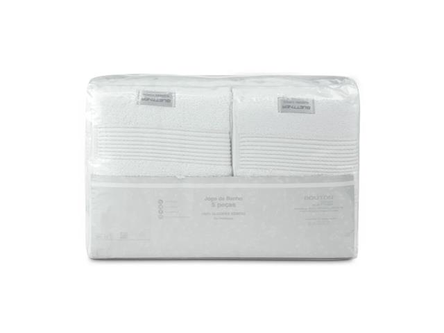 Jogo de Toalhas em Algodão Egípcio Buettner Aliance 5 peças Branco - 5