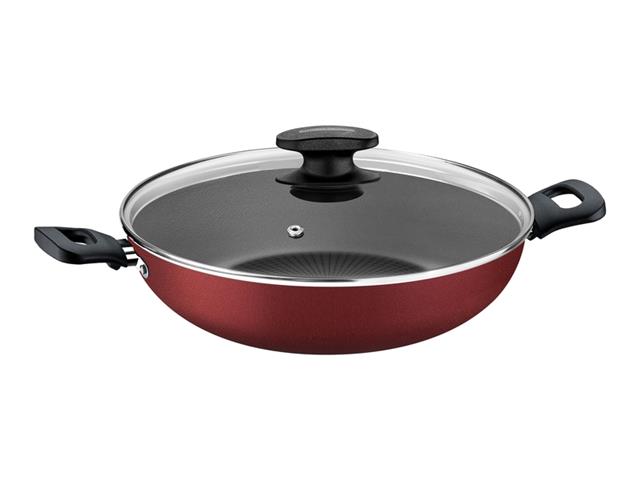 Panela Wok Tramontina Antiaderente com Tampa d...