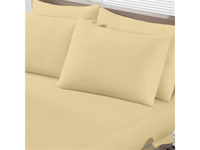 Jogo de Cama King Buettner Basic Liso Amarelo 3 Peças - 2