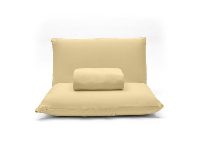 Jogo de Cama King Buettner Basic Liso Amarelo 3 Peças - 1