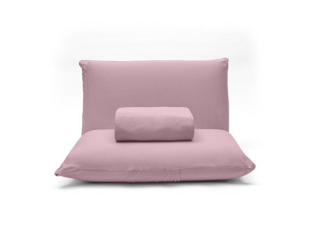 Jogo de Cama Queen Buettner Basic Liso Rose Blush 3 Peças - 3