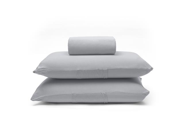 Jogo de Cama Casal Buettner Basic Liso Prata 3 Peças - 1