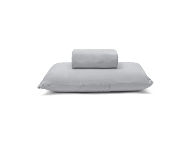Jogo de Cama Solteiro Buettner Basic Liso Prata 2 Peças - 1