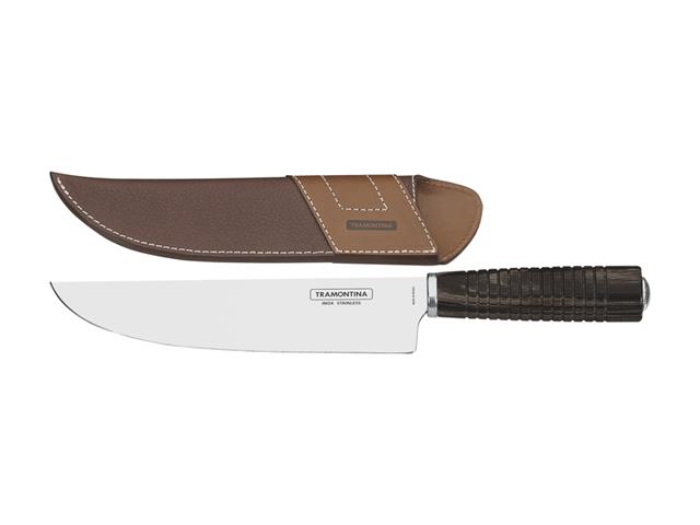 Faca Tramontina para Carne Cabo Castanho 8" co...