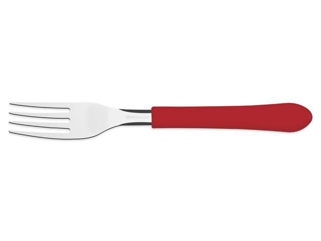 Conjunto de Garfos de Mesa Tramontina Leme Vermelho 3 Peças - 1