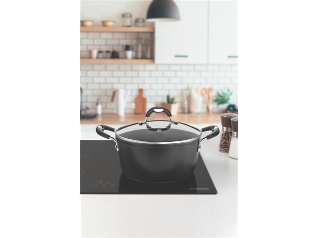 Caçarola Tramontina Mônaco Induction Antiaderente Tampa de Vidro 28CM - 1