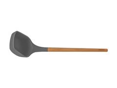 Concha Tramontina Live em Silicone Cinza com Cabo de Madeira