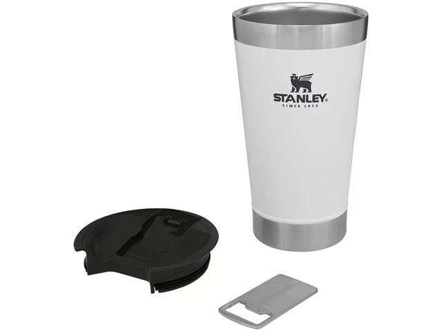 Copo Térmico Cerveja com Tampa Stanley Branco Polar 473ML - 2