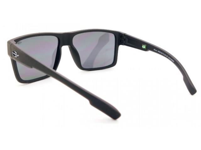 Óculos de Sol Masculino Mormaii Macau Preto Fosco Lente Cinza - 1