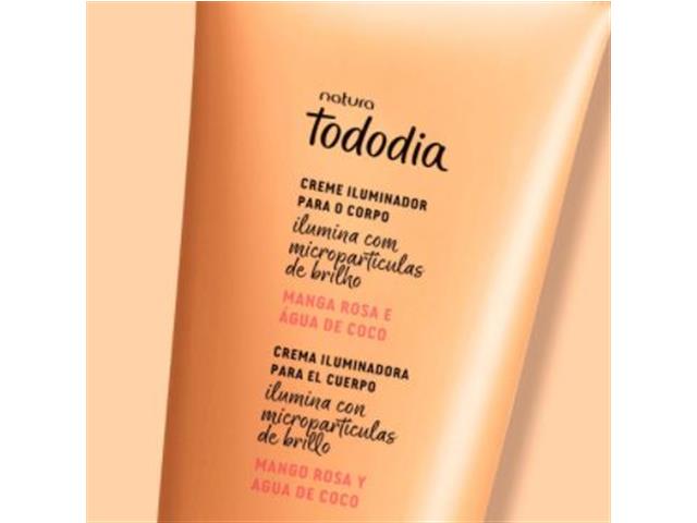 Creme Iluminador Corpo Natura TodoDia Manga Rosa e Água de Coco 200ML - 1