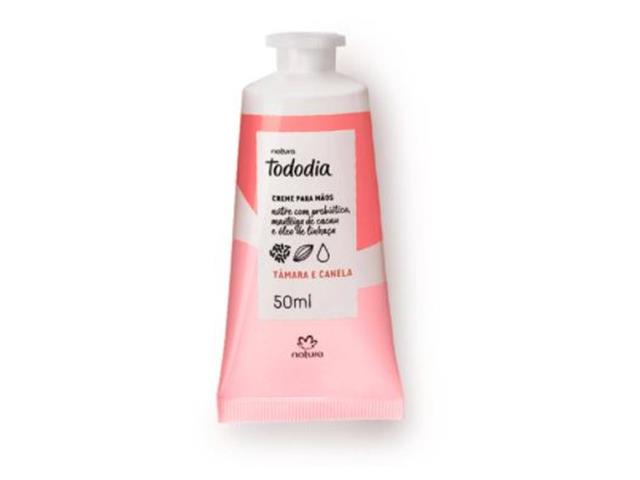 Creme Desodorante Nutritivo Mãos Natura TodoDia Tâmara e Canela 50ML