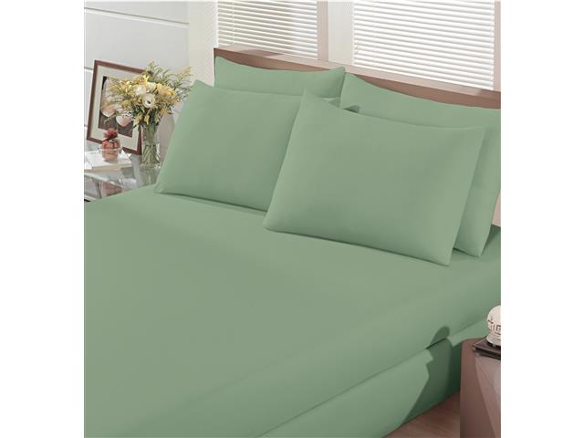 Jogo de Cama King Buettner Basic Rolinho Verde Alecrim 3 Peças - 4