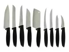 Juego de cuchillos Tramontina 9 pzas Plenus Inox Negro