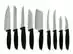 Juego de cuchillos Tramontina 9 pzas Plenus Inox Negro - 0