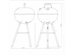 Grill de carbón Tramontina para Asado Tcp-450L - 2