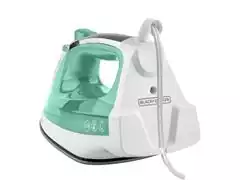 Plancha de Vapor Black+Decker 1200W Suela Cerámica SmartSteam Verde - 1