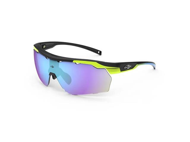 Óculos de Sol Unissex Mormaii Smash Preto com Amarelo Limão