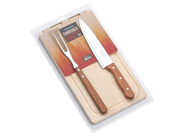 Jogo para Churrasco Tramontina Inox 3 Peças - 1