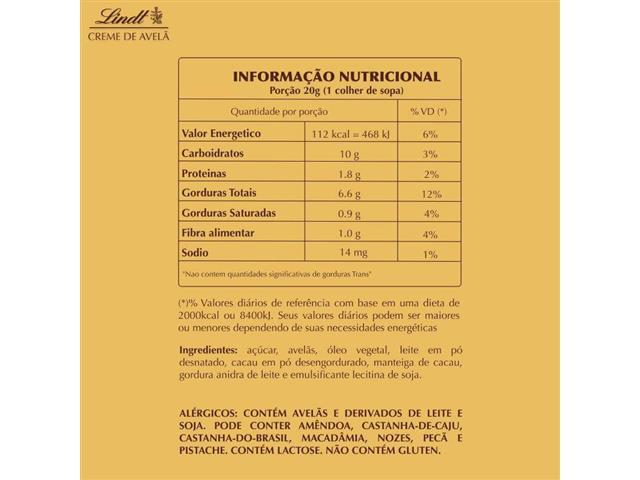 Combo Lindt 2 Cremes de Avelã 25% 200G cada - 5
