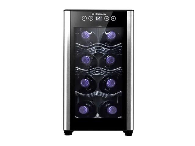 Adega de Vinhos Climatizadas Electrolux ACB08 Preta 8 Garrafas Bivolt - 1